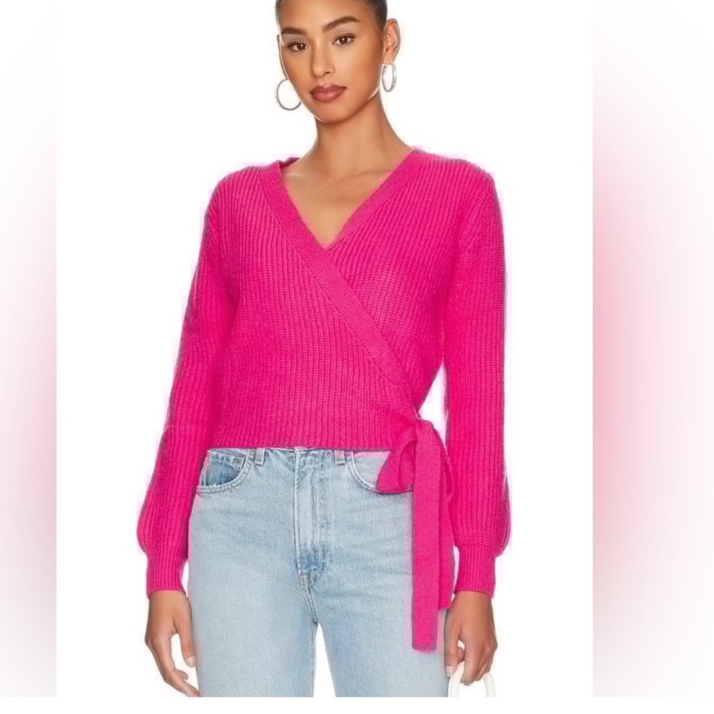 Lovers + Friends Fuchsia Wrap Cardigan